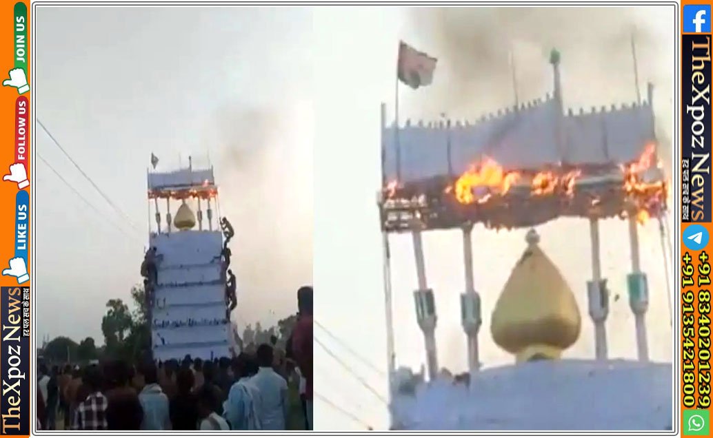 Bareily-Muharram-Fire-Tajiya